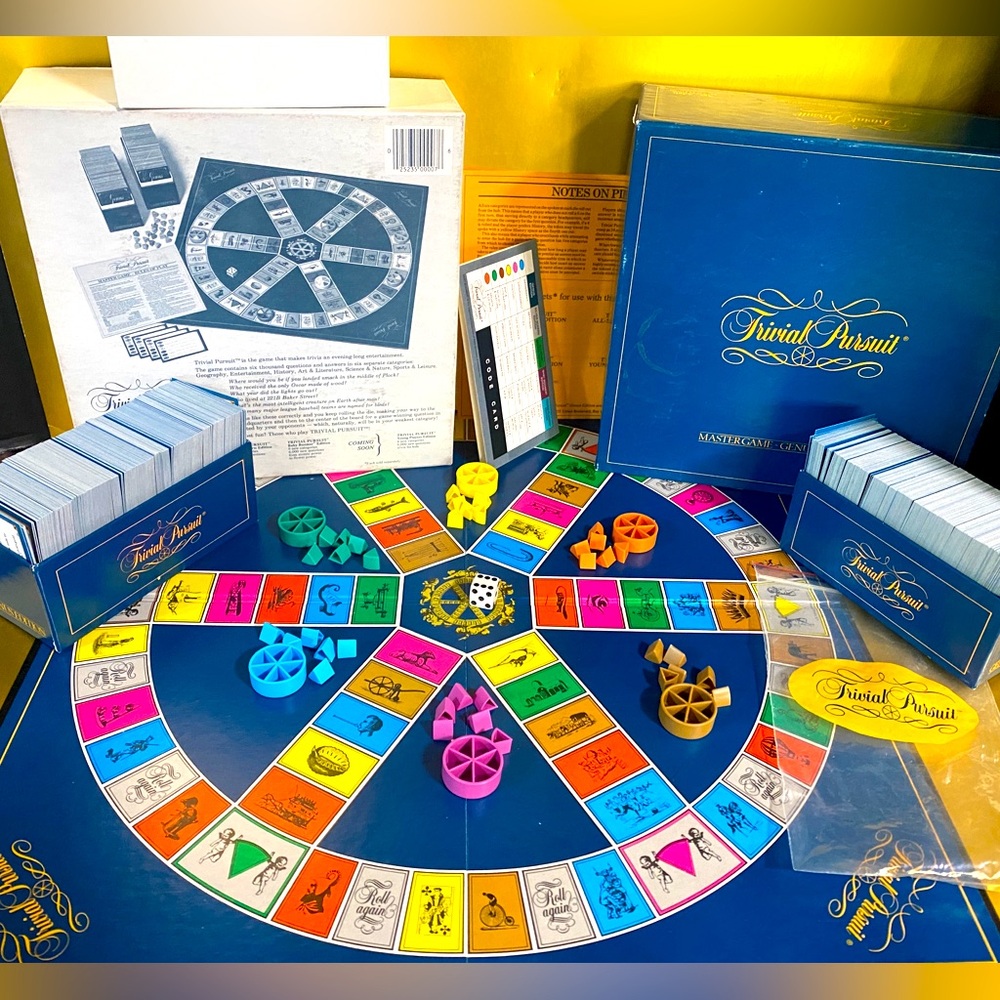 TRIVIAL PURSUIT VTG 1981 MASTER GAME GENUS EDITION ORIGINAL GAME COMPLETE